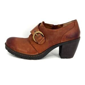 BOC Born Concept  Catori Lug Sole Chunky Heel Leather Bootie